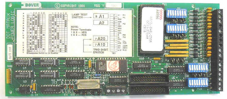 BOARD, CIRCUIT, DOT MATRIX POWER LOGIC DOVER # 178AD1 #9713244