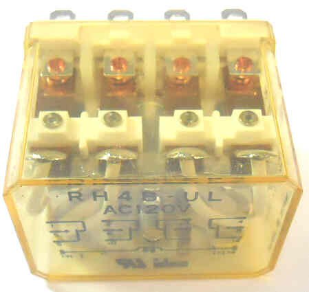 IDEC 4PDT RELAY, 120 VAC, 14 PIN, NEON IDEC # RH4B-UL-AC120