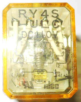 IDEC 4PDT ICE CUBE RELAY, 110 VDC, NEON & TEST IDEC # RY4S-ULC-DC110V