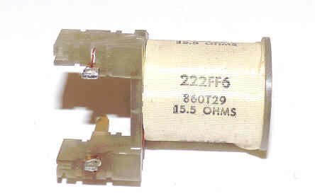 COIL, SLIMLINE RELAY, 2 PRONG LEAD, 15.8 OHMS, 860-29  OTIS # 222FF6