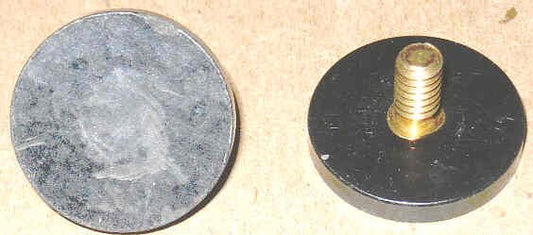 BOTTOM, BUTTON, PLASTIC WITH METAL SCREW, OTIS # A323AF4