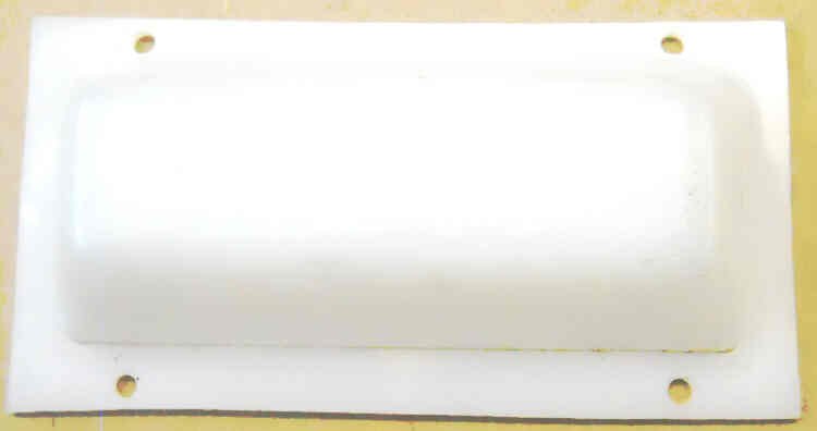 LENS, EMERGENCY LIGHT, 6 1/2 LONG, RAISED SURFACE GAL # PMDG-0136N