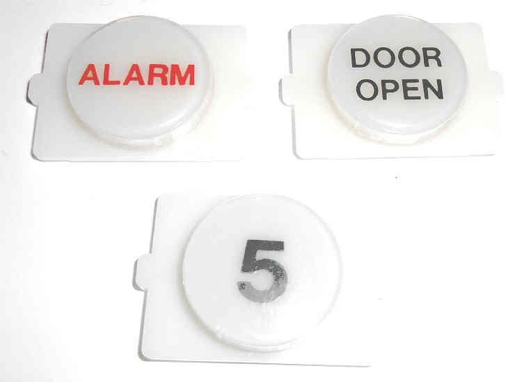 BUTTON, E LINE, WAFER, CLEAR CAP, SPECIFY MARKING IN BLACK OR RED