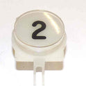 BUTTON, A LINE, WAFER, CLEAR CAP, SPECIFY MARKING IN BLACK OR RED