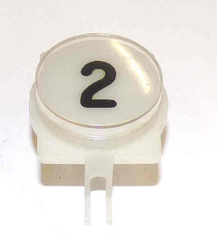 BUTTON, A LINE, WAFER, CLEAR CAP, SPECIFY MARKING IN BLACK OR RED
