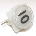 BUTTON, A LINE, WAFER, CLEAR CAP, SPECIFY MARKING IN BLACK OR RED
