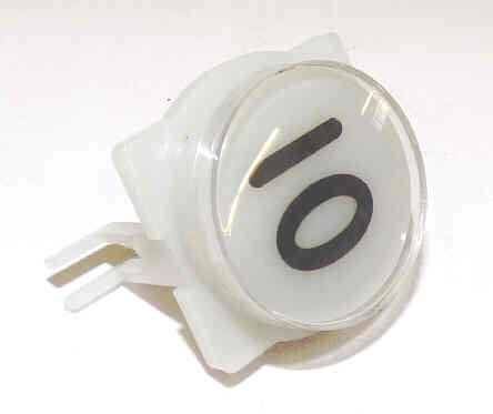 BUTTON, A LINE, WAFER, CLEAR CAP, SPECIFY MARKING IN BLACK OR RED