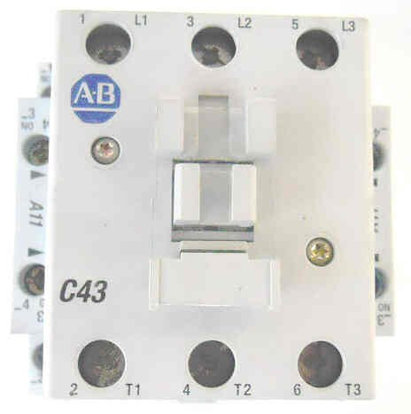 CONTACTOR, ALLEN BRADLEY, 100-C4SH10, 208VAC COIL W/ AUX CONTACTS