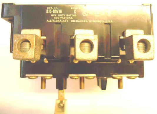 RELAY, OVERLOAD, ALLEN BRADLEY, 815-DOV16, 3R 600VAC K SER 1