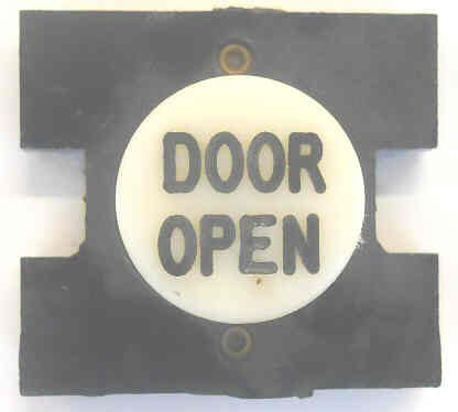 BUTTON, MONITOR, COMPLETE, WHITE WITH BLACK MARKING (SPECIFY)