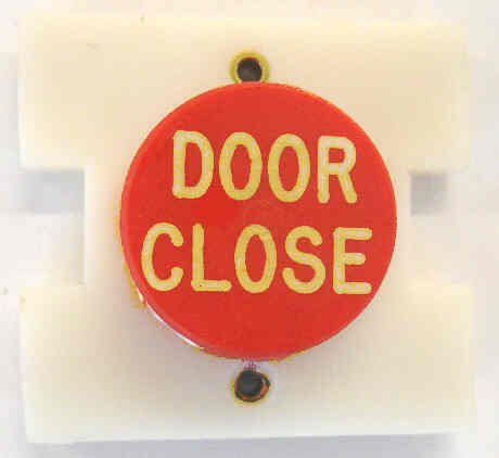 BUTTON, MONITOR, COMPLETE, RED WITH WHITE MARKING (SPECIFY)