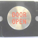 BUTTON, MONITOR, NON-ILLUMINATED, SS MARKED DOOR CLOSE IN RED (SPECIFY)