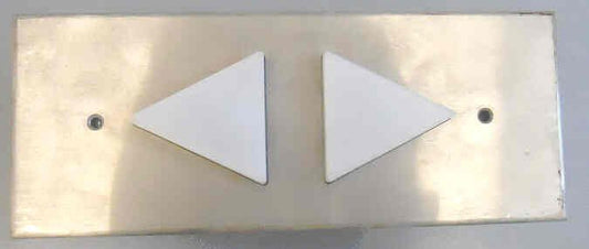 COVER, MONITOR, LANTERN, HALL. STAINLESS STEEL, 2 ARROWS, AS SHOWN