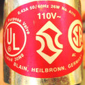 COIL, VALVE, HYDRAULIC, BLAIN, .43AMP, 26WATT 110 VAC