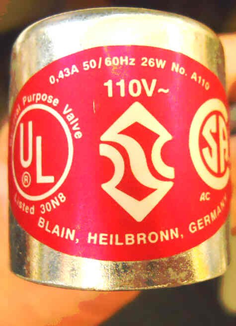 COIL, VALVE, HYDRAULIC, BLAIN, .43AMP, 26WATT 110 VAC
