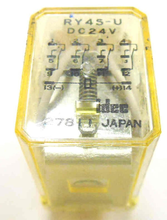 IDEC 4PDT ICE CUBE RELAY, 24 VDC, IDEC # RY42S-U-DC24