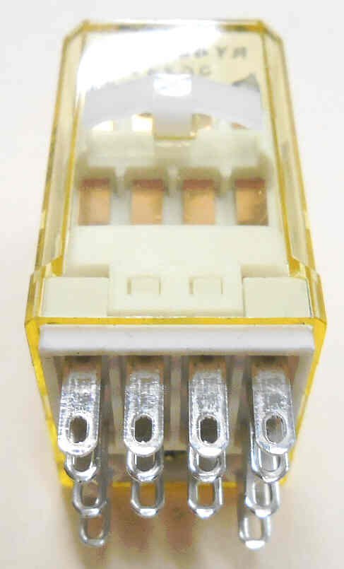 IDEC 4PDT ICE CUBE RELAY, 24 VDC, NEON & TEST IDEC # RY42S-ULC-DC24
