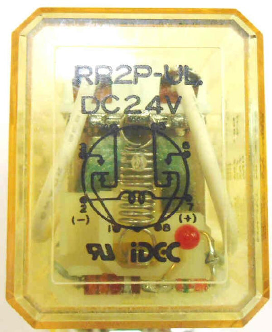 IDEC DPDT RELAY, OCTAL BASE, 24 VDC, IDEC # RR2P-UP-DC24