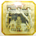 IDEC 3PDT RELAY, KUP BASE, 240 VAC, NEON & TEST IDEC # RR3B-ULC AC240