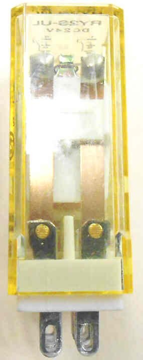 IDEC DPDT RELAY, 24 VDC, NEON IDEC # RY2S-UL DC24