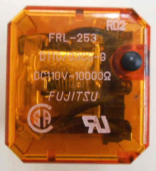 RELAY, 3PDT, 110 VDC, 10000 OHM COIL, KUP BASE, FUJITSU # FRL-253