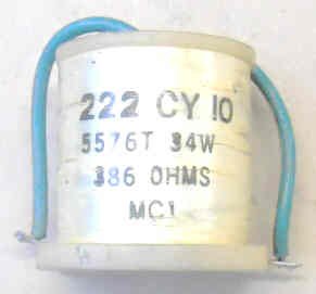 COIL, OTIS # 222CY10, 386 OHMS