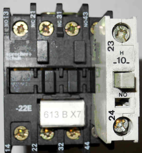 RELAY, 2 N.O./ 2 N.C CONTACTS 1 N.O AUX, 110 VDC  S & S # CS3C-22E-110D