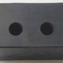 GUIDE SHOE, BUFFER BLOCK, MACHINED NYLON, 4.25 X 2.375 X 2.5, (2) 3/4 HOLES