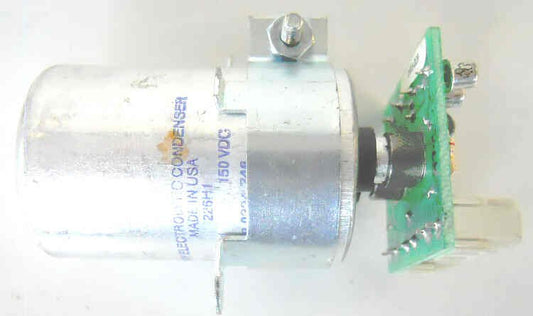 CAPACITOR, WITH PCB ATTACHED, 125 MFD @ 150 VDC
