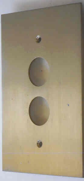 PLATE, COVER, HALL, BRONZE, BRUSHED OTIS # 147JF SERIES