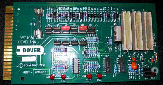 BOARD, CIRCUIT, OPTICAL LEVELING, SINGLE FUSE DOVER # 6300ED1 112260