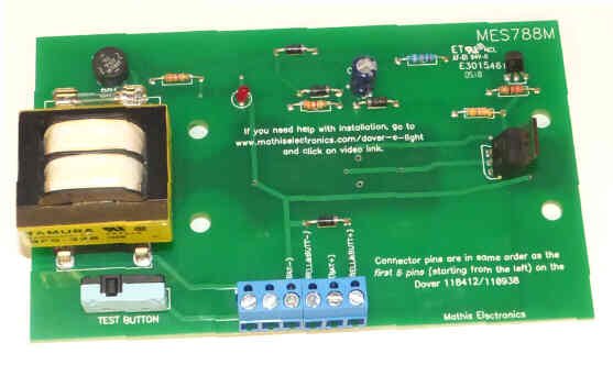 BOARD, CIRCUIT,  EMERGENCY LIGHT REPLACES DOVER #'S 9818420 & 118412