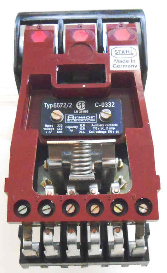 CONTACTOR, COMPLETE, STAHL, STAHL # 6572/2