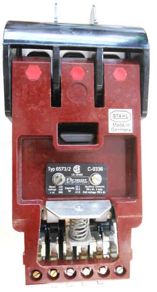 CONTACTOR, COMPLETE, STAHL, STAHL # 6573/2