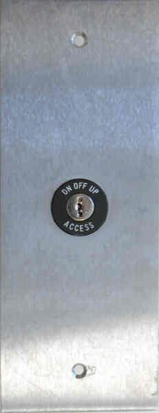 FIXTURE, ACCESS SWITCH, SS PLATE, COMPLETE AS SHOWN