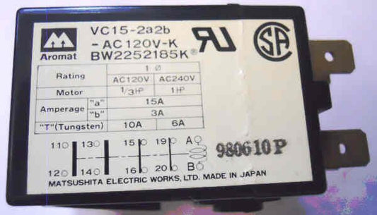 RELAY, SPADE TERMINALS, 120VAC, 2 N.O./2N.C CONTACTS OTIS # P613AP6
