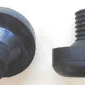 BUMPER, RUBBER, 1 1/8 X 1/4 FACE, 1/2 LONG X 3/8 THREADED STEM