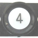 BUTTON, MODULE, WHITE BUTTON, BLACK BEZEL, TYPE RBW, SPECIFY ENGRAVING