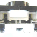 BUTTON, MODULE, WHITE BUTTON, BLACK BEZEL, TYPE RBW, SPECIFY ENGRAVING