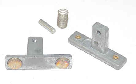 CONTACT, BRIDGING, UPPER, WITH PIN & SPRING, 2 SILVER TIPS GAL # OP10-0010N