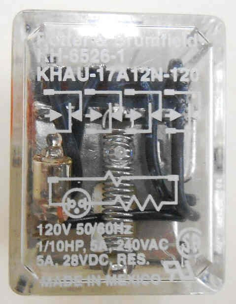 RELAY, ICE CUBE, 4PDT, 120 VAC MONTGOMERY # 42844