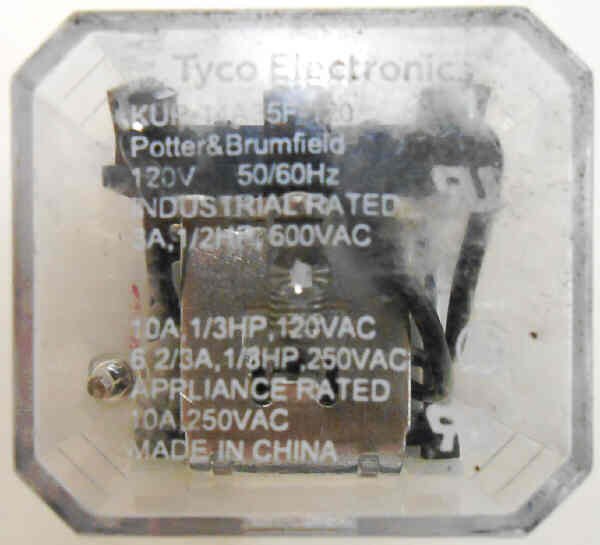 RELAY, POWER, 3PDT, 120VAC, 10A, NEON  PEELLE # 076245