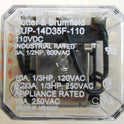 RELAY, POWER, 3PDT, 110VDC, 10A, PLUG IN POTTER BRUMFIELD #KUP-14D35F-110