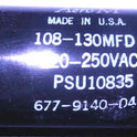 CAPACITOR, 108-130 MFD @ 220/250 VAC, MOTOR START