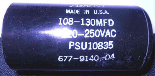 CAPACITOR, 108-130 MFD @ 220/250 VAC, MOTOR START