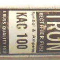 FUSE, SEMI-CONDUCTOR, FAST ACTING, BUSSMANM # KAC 100