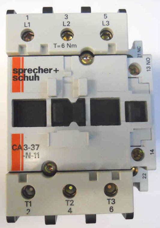 CONTACTOR, SPRECHER & SCHUH, CA3-37-N-11 120V COIL
