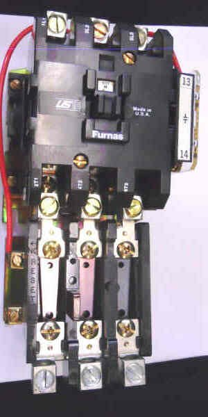 CONTACTOR, 3 POLE WITH OVERLOADS, 120 VAC COIL, FURNAS 15HF32A 71 SERIES A