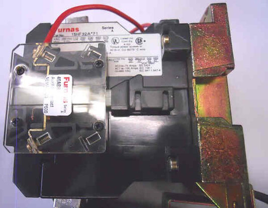 CONTACTOR, 3 POLE WITH OVERLOADS, 120 VAC COIL, FURNAS 15HF32A 71 SERIES A