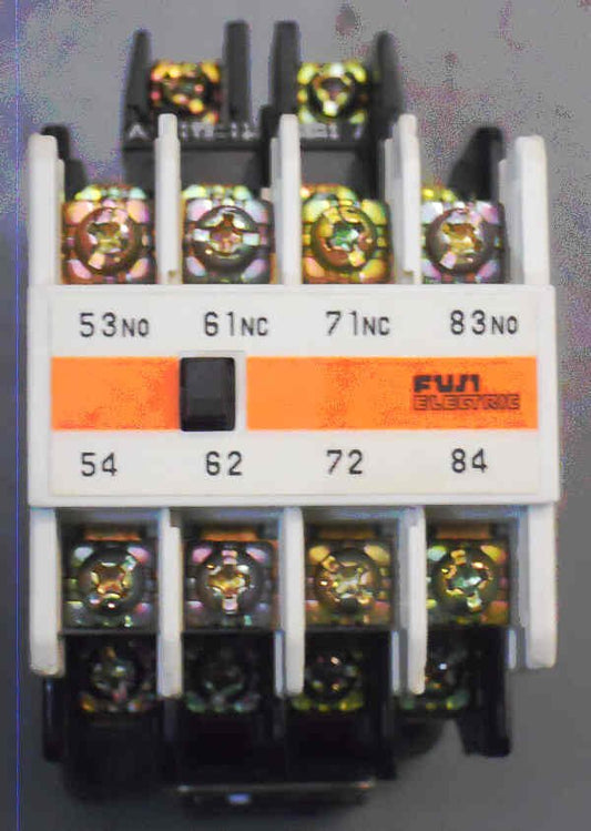 RELAY, 4PDT, WITH AUXILIARY 2NC/2NO CONTACT BLOCK FUJI #'S SH4 & SZ-A22